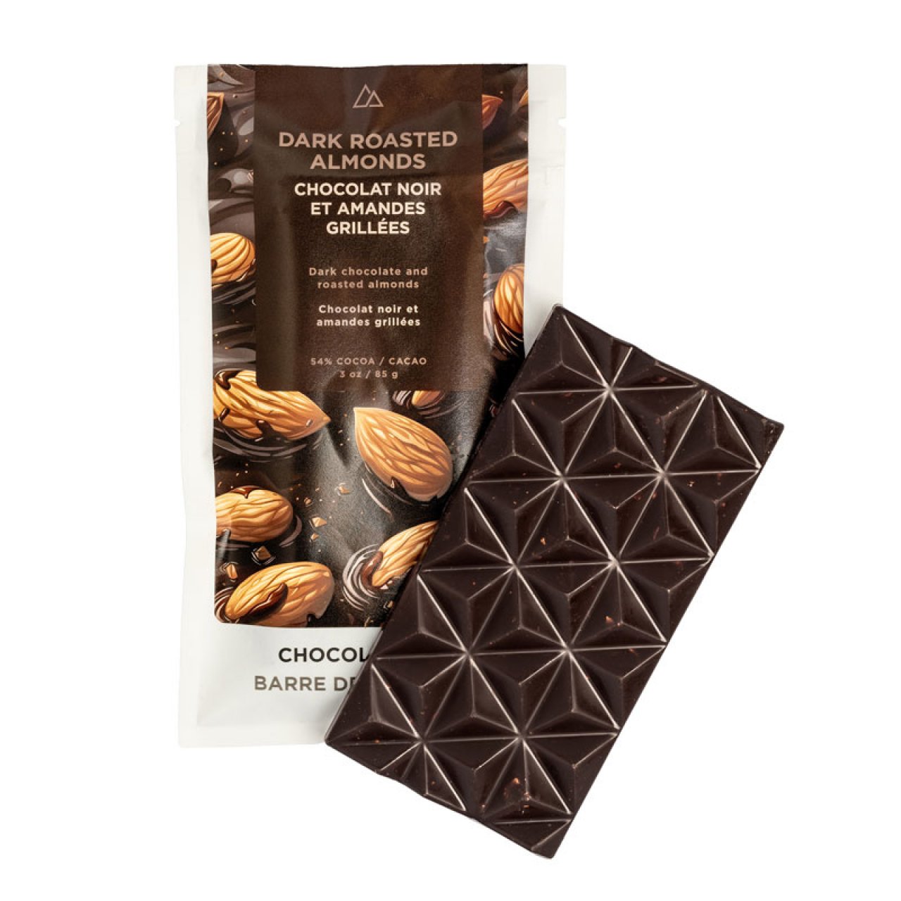 Dark Roasted Almond, Chocolate Bar